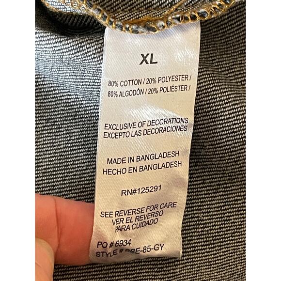 NWT Bebe The Crop With   EMBELLISHED YOKE Size XL - Picture 8 of 8